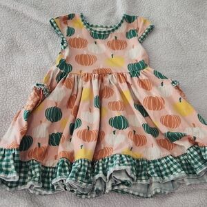 Eleanor Rose fall pumpkin twirl dress Size 4
